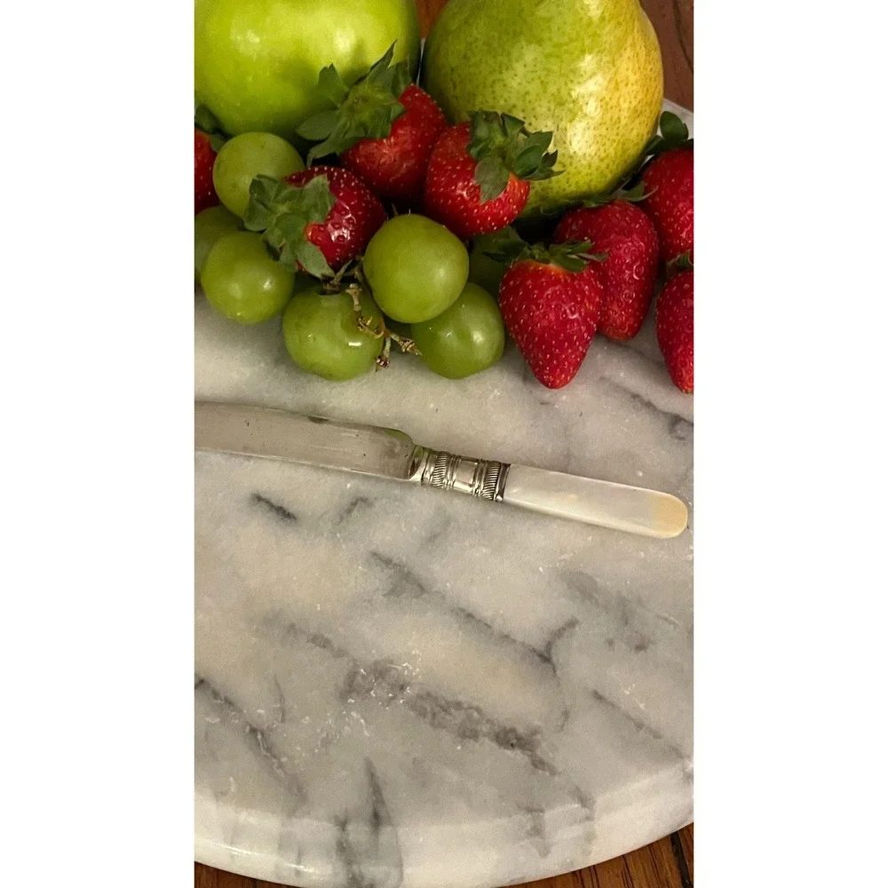 Vintage Sheffield Fruit Knives Mother Of Pearl Handles Set Of 5